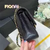 10a Top Tier Quality Jumbo Double Flap Bag Designer 25cm 30cm Real Leather Caviar Lambskin Classic All Black Purse Quilted Handbag adff