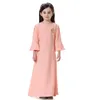 Ethnische Kleidung Muslimisches Mädchen Abaya Maxikleid Flare Sleeve Süße lange Robe Kleider Mädchen Ramadan Arabische Islamische Niedliche Party Prinzessin Kleider