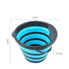 Buckets Car Washing Bucket Outdoor Fishing Supplie 5L Silicone Bathroom Folding Kitchen Camp 231009