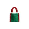 Neue Mini-Tasche für Herbst und Winter, gehäkelte Colorblocking-Handtasche 102123
