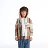 Fashion Striped Kids Clothes Cotton Long Sleeve Shirts Boys And Girls Tops Autumn Winter Coat With Hat