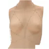 Catene per la pancia Y Corpo Reggiseno Catena Donna Oro Sier Petto Vita Catene per la pancia Per la donna Moda Spiaggia Bodychain Gioielli Gioielli Gioielli per il corpo Dh4Tc