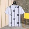 DSQ PHANTOM TURTLE Mens Designer Camiseta Italiano Milan Moda Allover Logo Listrado Impressão T-shirt Verão Preto Branco T-shirt Hip H192I