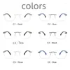 Sonnenbrillenrahmen, elegante, leichte, randlose Brillen für Herren, Business-Brillen, Kurzsichtigkeit, Hyperopie, Optik, Brillenhalter 2043