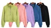 23SS SCUBA Hoodie Half Zip Crop Hoodies för kvinnor Designers Scuba Hoodie Full Zip Overdimensionerad beskurna tröjor Fleece Gym Sportkläder med fickor Thumb Hole Autumn