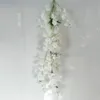 Dekorativa blommor 2st Artificial Cherry Blossom Flower String för växtvägg bröllopslandskap bågar props hem al office bar