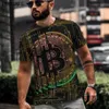 Heren T-shirts Zomer Heren B BTC Crypto Valuta T-shirts Cryptocurrency Blockchain Kerst Drop Ship Maat XXS-5XLMen262v