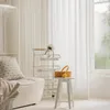 Curtain Home Living Room Curtains Chiffon Shading Tulle Bedroom Waterproof Perforated Hook Partitions