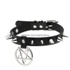 Kolye Kolyeler KIZ GOTH PENTAMRAM KOLEYA İÇİN PUNK CHOKER TALAM EMO Boyun Kayışı Cosplay Chocker Gotik Accessories9275439 J DHFZD