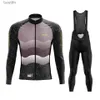 Outros vestuário 2023 conjunto de ciclismo masculino huub manga longa primavera outono mountain bike ropa ciclismo maillot 20d conforto corrida suitl231008