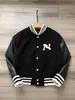 Herrenjacken Luxuriöse Baseballjacke im Designer Academy-Stil für Männer und Frauen