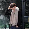 Foulards Maikun épais écharpe tricotée pour hommes mode hiver augmenter simple couleur unie écharpe hommes chaud foulard l231110