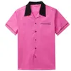 Camisa masculina de algodão americano ocidental on-line, rosa, azul, marrom, hip hop, designer, vintage, festa, clube, rockabilly, blusa masculina, cas2133