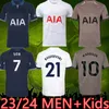 S-4XL 23 24 KANE SON Richarlison Soccer Jerseys Kulusevski Hojbjerg Colorful Away 2023 2024 Lucas Tottenham Third 3rd Football Kit Shirt Spurs Tops Men Kids Sets