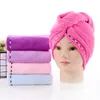 Serviette en microfibre pour cheveux, bonnet absorbant, épais, chapeau rapide, Turban, outils de bain