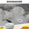 Annan hemlagringsorganisation Mini Fruit Vegetable Washer Deep Cleaning Hushåll Sink Diskmaskin USB Uppladdningsbar tvättmaskin för kök 231009
