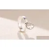 Fedi nuziali Anello di personalità romantico all'ingrosso Gioielli di design di lusso per P 925 Sterling Sier Ladies con scatola originale1249571 Jewe Dhf23