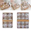 Christmas Decorations 6pcs/12Pcs Transparent Baubles Balls Decoration Hangings Iridescent Clear Plastic 6cm/8cm Christmas Ball Ornaments 231009