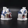 Decorazioni natalizie Natale LED Luce Snow House Villaggio Luminoso Ornamento di Natale Figurine Decorazioni natalizie Artigianato Decorazioni natalizie 231010