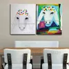 Paintings Hand Painted Reproduction Animal Oil Painting on Canvas for Room Decor Color Sheep Head Menashe Kadishman Art Imitation Painting 231009