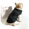 Designer di abbigliamento Cappotto invernale per cani Abbigliamento caldo per cani Gilet impermeabile antivento per animali domestici Giacca per cuccioli per il freddo con cappelli per cani di taglia piccola e media Bulldog Nero XL gtds