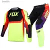 Outros vestuário 2021 180/360 Revn/Oktiv/Mach/FAZR Air Pants Moto Motocross Racing Suit Mens Kits Motorcycle Gear SetL231007