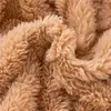 Kleidungssets Baby-Pyjama-Set Herbst-Winter-Flanell-warmer Kinder-Heimservice-Anzug Zweiteiliges Set Jungen und Mädchen einfarbiger Plüsch-Pyjama 231010