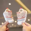 Chaussures de printemps et d'automne pour bébé, chaussures de dessin animé pour tout-petits, antidérapantes, en maille respirante, à semelles souples