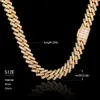 Hip Hop Iced Out ketting Sterling Zilver 925 Baguette Moissanite Diamond Cubaanse schakelketting