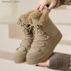 Stiefel 2022 Winter Neue Hochwertige Schneestiefel Mode Dicke Sohlen Nude Boot Premium Verdickte Warme Baumwolle Schuh Frauen Beliebte Designer Q231010