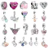 925 Sterling Silver Dangle Charm Femmes Perles Haute Qualité Bijoux Cadeau Toute Nouvelle Lueur dans le noir Ampoule Double Bébé Pacifi280N