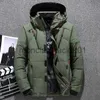 Mäns jackor Men White Duck Down Jacket varm huva tjocka pufferjackor kappa manlig avslappnad hög kvalitet överrock termisk vinter parka män bo j231010