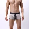 Mens Low Midje transparent nät Sexig utbuktning Comfy Shorts Underpants Underwear Sexig högkvalitativ herrunderklädsel