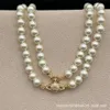 Designer Fashion Viviene Westwoods Western Empress Dowager Saturn Pearl Double Layer Necklace Magnet Buckle Bracelet1458