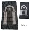 Carpets 4X7B Portable Muslim Prayer Rug Waterproof PU Braided Mat Simply Print Pouch Travel Home Blanket 60x100CM 231010