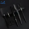 Eyebrow Trimmer 5st/Set Men Eye Brow Grooming Set Eyebrow Trimmer Drawing Stencils Tickor Comb Pencil Eyebrow Trimning Set Make Up Tool Kit 231007