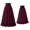 Jupes Femmes Grandes Tailles Maxi Jupe Taille Haute Médiéval Gothique Automne Mini Cheer