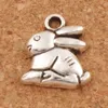 Bunny Rabbit Easter Charms Pendants 100pcs lot Antique Silver 13 2x14 3mm Jewelry DIY L498 2017 Fashion Jewelry312h