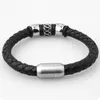 Bracelet Classique Punk Haute Qualité Métal Cool Or Couleur Lion Boucle Magnétique Bracelet En Cuir Charme Pour Hommes Rock Party Bijoux 231010