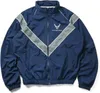 Hombres Mezclas US Air Force IPTU Nylon PT Fitness físico Chaqueta de entrenamiento azul Equipo para correr Traje cortavientos 231009