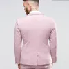 Nova chegada luz rosa masculino terno fino vestido de festa padrinhos smoking para praia casamento jovens dos homens trabalho diário wearjacket calças tie1274y