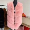 Женская зимняя блузка из искусственного меха, женская холодная блузка с пальто из искусственного меха, жилет, пушистая куртка, толстый синтетический женский жилет 231010