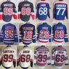 Retro Hockey 91-92 Vintage 18 Walt Tkaczuk Jersey CCM 99 Wayne Gretzky 68 Jaromir Jagr 77 Phil Esposito 28 Tie Domi Classic 75th Anniversary Retire Herenborduurwerk