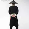 Theme Costume Fantasia Homem Aranha Japanese Ninja Chinese Ancient Heroes Robe with/No Accessories Plus Size Halloween Cosplay Comes Men Q240307