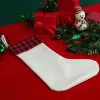 Sublimatie Kerstsok Blank Halloween Decoratie Snoep Sokken Santa Stocing Gift Bag Warmteoverdracht Afdrukken Festival Ornamenten Boomhanger 1010