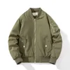 Giacche da uomo Bomber in cotone imbottito primavera inverno Uomo Donna Vintage MA1 Cappotto militare rimovibile Cappello lavorato a maglia Giacca a vento Abbigliamento maschile 231009