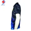 Outdoor T-Shirts Black Blue Fire Design 3 Button-Ups Bowling Team Shirts Dropship Accepted 231009