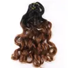 Human Hair Bulks French Curly Crochet Braiding Hair Synthetic Loose Wave Ombre Braids Hair for Women Spiral Curls Pre Stretched Hair Extensions 231010