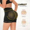 Kobiety pod kształtami kroczy Mid talii Bulifting Metties Bbl Shorks Shapewear Curvy Faja Biecid Bieć brzucha Body Shaper Hip Enhancer