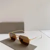 Neues Modedesign, quadratische Sonnenbrille X125, sehr detaillierter Metallrahmen, Retro, einfacher und beliebter Stil, Outdoor-UV400-Schutzbrille, Top-Qualität